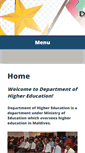 Mobile Screenshot of dhe.gov.mv